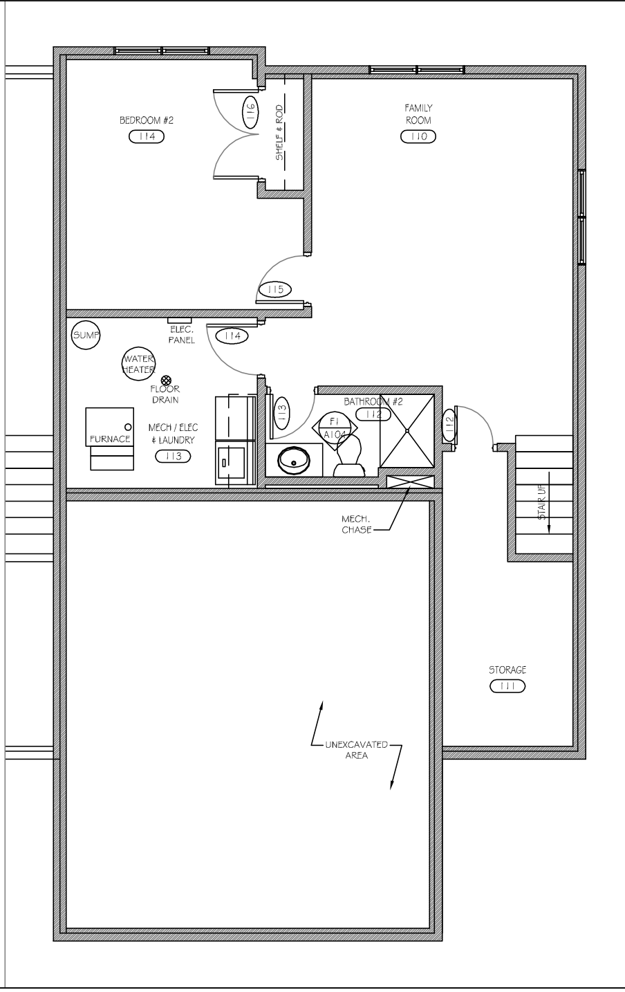 Floor plan for 3 beds, 3 baths, 2100 sqft